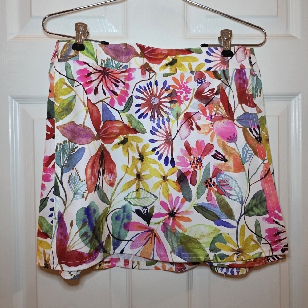 Ripskirt Hawaii Skirt Women Size Small Floral Tropical Colorful Wrap
